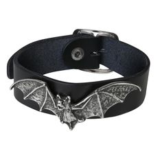 The desmodus gothic unisex pewter bracelet is the perfect way to express your unique style. Crafted from high-quality pewter, this bracelet has a bold, gothic design that will make you stand out in any crowd. Whether you're looking for an accessory to wear to an event or just to complete your everyday look, the desmodus gothic unisex pewter bracelet is the perfect choice. This piece is comfortable to wear, easy to maintain, and sure to make a statement. Order yours today and make any look your own. Leather Wrist Cuff, Dark Mysterious, Gothic Bracelet, Alchemy Gothic, Wrist Accessories, Dark Pewter, Leather Wristbands, Wrist Wrap, Wrist Cuffs