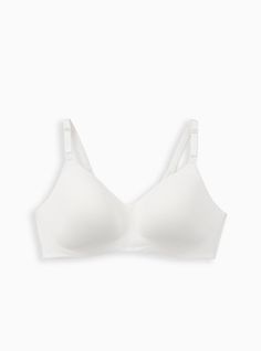 Matching Style(s): Search 14318982 FIT Wireless cups. Lightly lined. 360° Back Smoothing™ ballet back sculpts and supports. MATERIALS + CARE Brushed microfiber knit fabric. 79% nylon, 21% spandex. Hand wash cold. Line dry. Imported. DETAILS Front-adjustable straps. Wide side band to keep things smooth. Back hook-and-eye closure. WHY WE LOVE IT The word we keep hearing is “life-changing”! Freedom from wires but with all the shape and support\. \D and of course, our incredible, patent-pending 360° Back Smoothing™ technology—it all combines to create a bra so comfortable, you might just forget you're wearing it. . The best plus size women's dream wire-free bra bras in cloud dancer made of microfiber. Find everything you've dreamed of in our selection of sexy, sultry bridal lingerie to feel be Comfy Bra, Cloud Dancer, Everyday Bra, Bridal Lingerie, Matches Fashion, Bra Cups, Life Changing, Life Changes, Knit Fabric