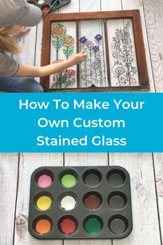 Fluted Dresser, Diy Windows, Stained Windows, Painting On Glass Windows, Diy Staining, Window Crafts, Jenna Sue, Window Stained