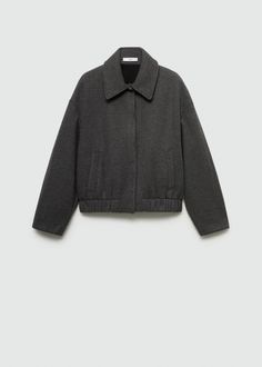 Pocket knit jacket - Women | MANGO USA Knitted Jackets Women, Dress Jackets, Pants Shirt Men, Oversized Denim Jacket, Tall Jeans, Sneaker Dress Shoes, Leather Denim, Women's Jackets, Pant Shirt