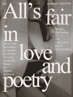 the cover of all's fair in love and poetry