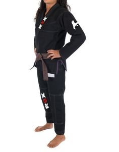 Black BJJ Ladies Martial Art Jiu-Jitsu Uniform is specially designed for the Ladies Martial Art Fighters. Rex Black Gi uniform is made up of the 100% with 450 GSM fabric for the comfortability and reliability to the customers. The Customization can be done on the Uniform either in the form of the Embroidery, Labels and the embroidery Patches. The Gi uniform will be available in the fabric of the 350 GSM, 450 GSM, 550 GSM fabric. Jiu Jitsu Uniform, Suit For Women