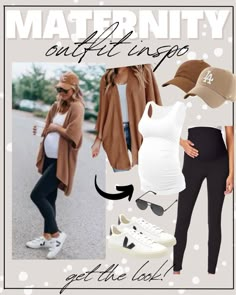 Pregnant Casual Outfits Fall, Jogger Maternity Outfit, Maternity Outfits Leggings Summer, Maternity Sneaker Outfit, Maternity Comfortable Outfits, Maternity Travel Outfit Winter, Baseball Game Outfit Pregnant, Maternity Outfits 20 Weeks, Maternity Airport Outfit Summer