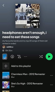 the music player is running on an iphone's playlist and then recording it