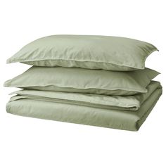 three pillows stacked on top of each other