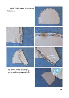 instructions for how to sew a pillow with zippers on the bottom and sides