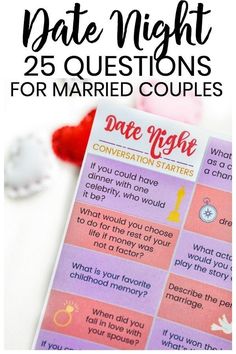 the date night question cards for married couples