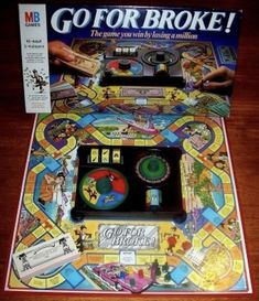 the board game go for broke is on display