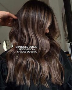 Shades Brunette Hair, Redken Shades Eq Formulas 7nch, Rusk Hair Color Formulas, 7nch Shades Eq Formula, Mushroom Shades Eq Formula, Dark Root Melt Blonde Balayage, 5nw Shades Eq, Ash Brown Redken Shades Eq, Warm Balayage Brunettes