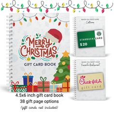 the christmas gift card book is on sale for $ 20 and it's ready to be