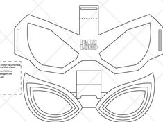 2018 New Spider Man Faceshell Mask Lens for Cosplay PDF | Etsy Spider Man Mask Template, Spiderman Eyes Template, Spiderman Mask Template, Eyes Template, Cosplay Templates, Iron Man Hand, Paper Mask Template, Spider Man Mask, Spider Coloring Page