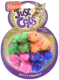 a package of cat toys with kittens in it