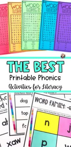 the best printable phonics activities for kids