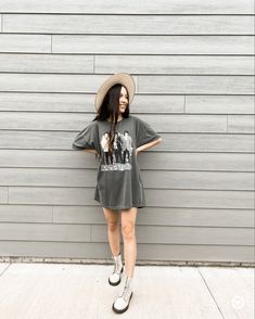 Band Tees, Instagram Pictures, Picture Ideas, Instagram Feed, Tshirt Dress, Influencer, Boho Fashion, Shirt Dress