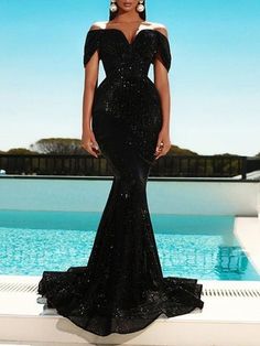 Black Evening Dress Elegant, Graduation Dresses Long, Cheap Prom Dresses Long, Evening Dresses Online, Evening Dresses With Sleeves, Evening Dress Floor Length, Elegant Prom Dresses, Sequin Evening Dresses, Red Evening Dress