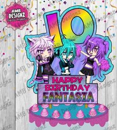 an image of the 10th birthday card for fantassa