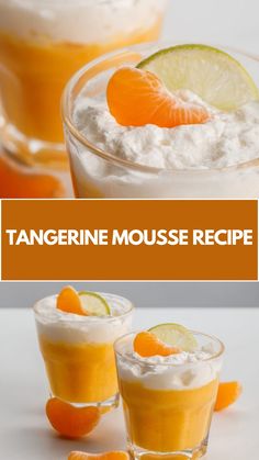 tangerine mousse recipe with oranges and whipped cream