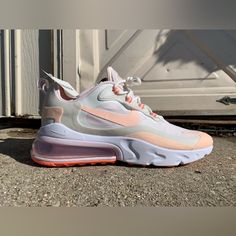 Women’s Sizing: (W Size 12 // M Size 10.5) Brand New Never Worn! No Flaws - Nwt No Original Box - Replacement Box Upon Request Released 4/6/2020 Sku: Cj0619-103 Same Day Shipping! Feel Free To Offer! Casual Nike Air Max For Jogging, Fade-resistant, Casual Nike Air Max Fade-resistant For Jogging, Sporty Pink Custom Fade-resistant Sneakers, Tint Color, Nike Air Max 270 React, Air Max 270 React, 270 React, Nike Free Shoes, Free Shoes