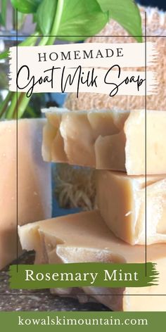 homemade goat milk soap recipe with rosemary mint