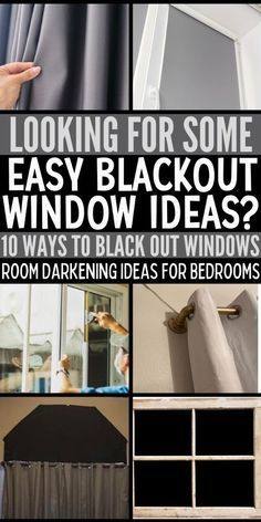 the cover of an article about black out decorating ideas for bedroom doors and windows