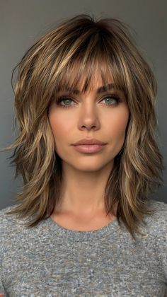 💫🦋 Sculpt the Immaculate Med Length Hairstyle Women Medium-Length Shag Haircuts | Remarkable 🎭✨ Wolf Cut Medium Hair, Med Length Hairstyle Women, Med Length Hairstyles, Wolfcut Hair, Hair Maintenance Tips, Shag Haircuts, Hair Help, Hairstyle Women, Shag Haircut