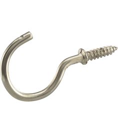 a metal hook on a white background