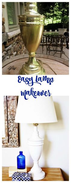 an easy lamp makeover for any room in the house that needs to be cleaned