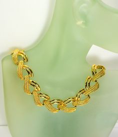 This stunning gold_plated multi chain collar necklace looks like a piece of fine Byzantine jewelry owing to the rich gold-plated metal setting.  The length of this piece of jewelry is almost 16.5" long and 5/8" wide. It weighs 2  oz. The necklace fastens with a flip over clasp.  Condition is excellent with no obvious damage or wear. This is a gorgeous marked Napier  Pat Pend  4.774.743. Vintage piece from 1980's. We combine shipping.   Thank You for visiting our Etsy https://www.etsy.com/shop/Vi Costume Jewelry Plated Necklaces For Jewelry Making, Plated Costume Jewelry Necklaces For Formal Occasions, Formal Plated Costume Jewelry Necklace, Plated Metal Costume Jewelry Necklace, Gold Chain Link Necklace For Formal Occasions, Formal Adjustable Chain Necklace, Formal Adjustable Chain Costume Necklace, Gold Plated Chain Link Jewelry, Formal Gold Plated Clavicle Chain Necklace