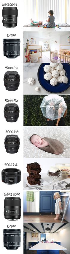 a series of photographs showing different types of objects