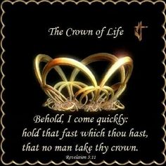 the crown of life is shown with an image of two rings on top of each other