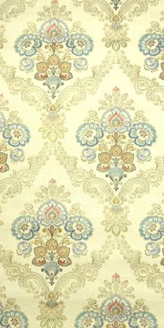 an old fashioned wallpaper with many different colors and designs