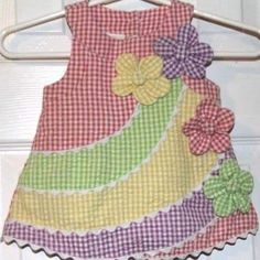 Roupas de crianças Sewing Dress, Baby Sewing Projects, Kids Frocks