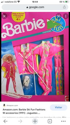 the barbie ski fashions are on sale for $ 3 99 at toys r us