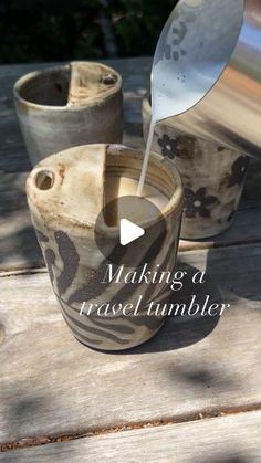 a video demonstrating how to make a vase tumbler