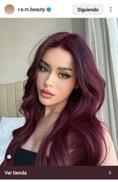 Wine Hair Color, Hair Color Burgundy, Red Heads, Hair 2024, Pretty Hair Color