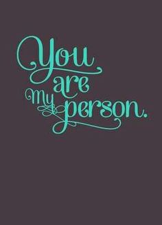 the words you are my person on a purple background