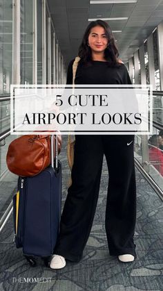 Cute Airport Outfit, Plane Outfit, Airport Outfit Summer, Fashion 60s, Cute Travel Outfits, Flight Outfit, Travel Attire