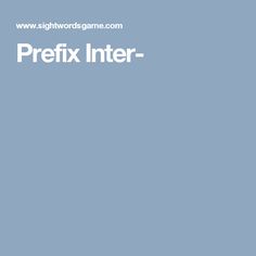 the words prefix inter are in white on a blue background