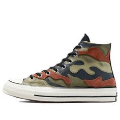 Converse Chuck 70 High 'Hybrid Camo' 171450C (SNKR/Light/Casual/High Top/Camouflage/Breathable) Camo Converse, Sketchy Art, Trash Fashion, Customized Shoes, White Trash, Converse Chuck 70, Chuck 70, Converse Chuck Taylor All Star, Chuck Taylor All Star