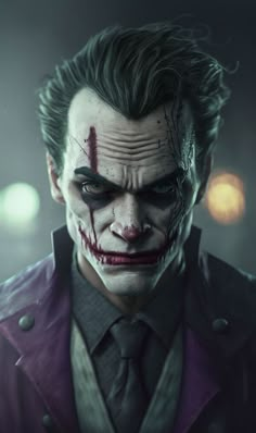 the joker from batman ark is shown in this image