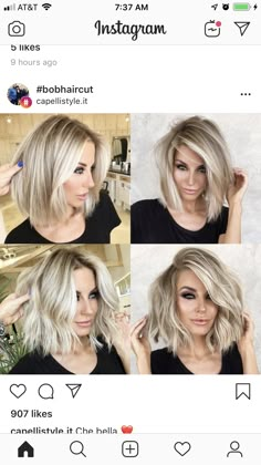 Platinum Blonde Hair, Short Blonde Hair, Short Hairstyle, Hair Envy, Good Hair, Long Bob, Medium Length Hair, Pretty Hair