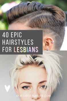 Short Hair Styles Masculine Women, Lesbian Long Hairstyles, Womens Masculine Hairstyles, Lesbian Wedding Hairstyles Short, Skin Fade Women Hair, Tegan And Sara Haircut, Lesbian Haircuts 2023, Lesbian Short Hairstyles, Very Short Hairstyle Women 2023