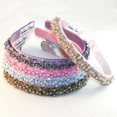 Fiona Beaded Headband By Andrea's Beau | Girls Beaded Headband Hair Band, Fascinator