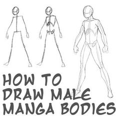 how to draw male manga bodies