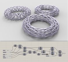 an image of some wires connected to each other on top of a white background and below