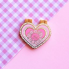 Candy Box Friends Enamel Pin 1.5" hinged two piece gold hard enamel pin Pink Enamel Pins For Gifts, Pink Enamel Pin For Gifts, Pink Enamel Pins As Gifts, Pink Enamel Pins As Gift, Collectible Gold Enamel Pins, Vintage Pink Enamel Pin Gift, Jello With Fruit, Cute Kawaii Anime, Box Valentine