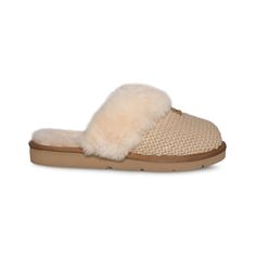 Sumptuous Shearling Trim Enhances The Luxe Comfort Of This Classic Knit Slipper. * 1" Heel; 3/4" Platform (Size 9) * Textile And Genuine Shearling Upper/Genuine Shearling Lining/Synthetic Sole * Shearling May Be Sourced From Australia, Ireland, The Uk Or The Usa. See Packaging For Confirmed Country Of Origin. * Imported New Uggs, Cozy Boots, Ugg Mini, Comfort Women, Moccasins Slippers, Knitted Slippers, Women's Slippers, Cozy Knit, Comfort Color