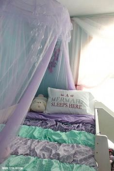 33+ Whimsical Mermaid Bedroom Ideas For Girls Rory Bedroom, Mermaid Themed Room, Little Mermaid Bedroom, Kid Decor, Whimsical Bedroom