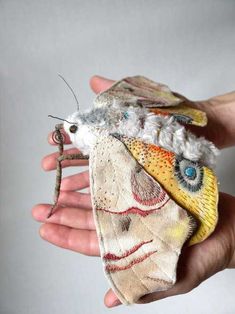 a person holding a stuffed animal in their hand with the caption'yumm oki - textile creatures 20 comments like comment