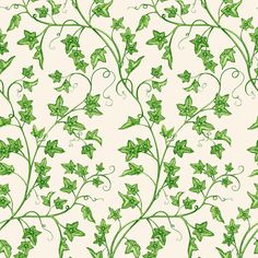 green leaves and vines on a white background seamlessly wallpaper or fabric design stock photo